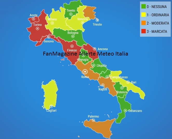 FanMagazine Allerta Meteo Italia