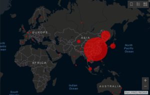 coronavirus 2019-nCoV mappa