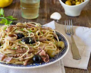 ricetta linguine calamari