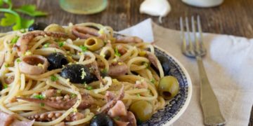 ricetta linguine calamari