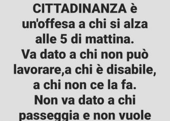 reddito di cittadinanza